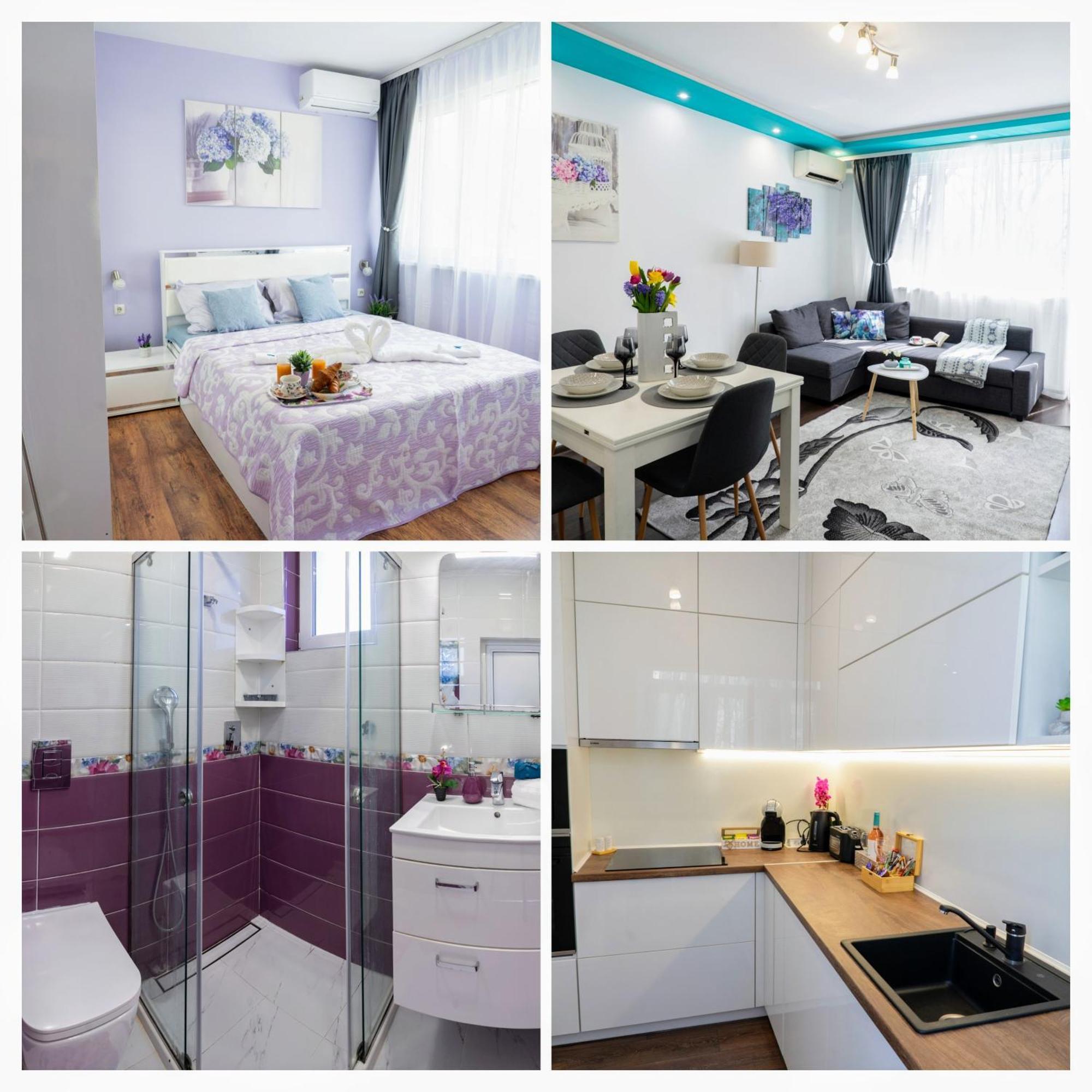 Luxury 2 Bedroom Apartment In Central Várna Kültér fotó